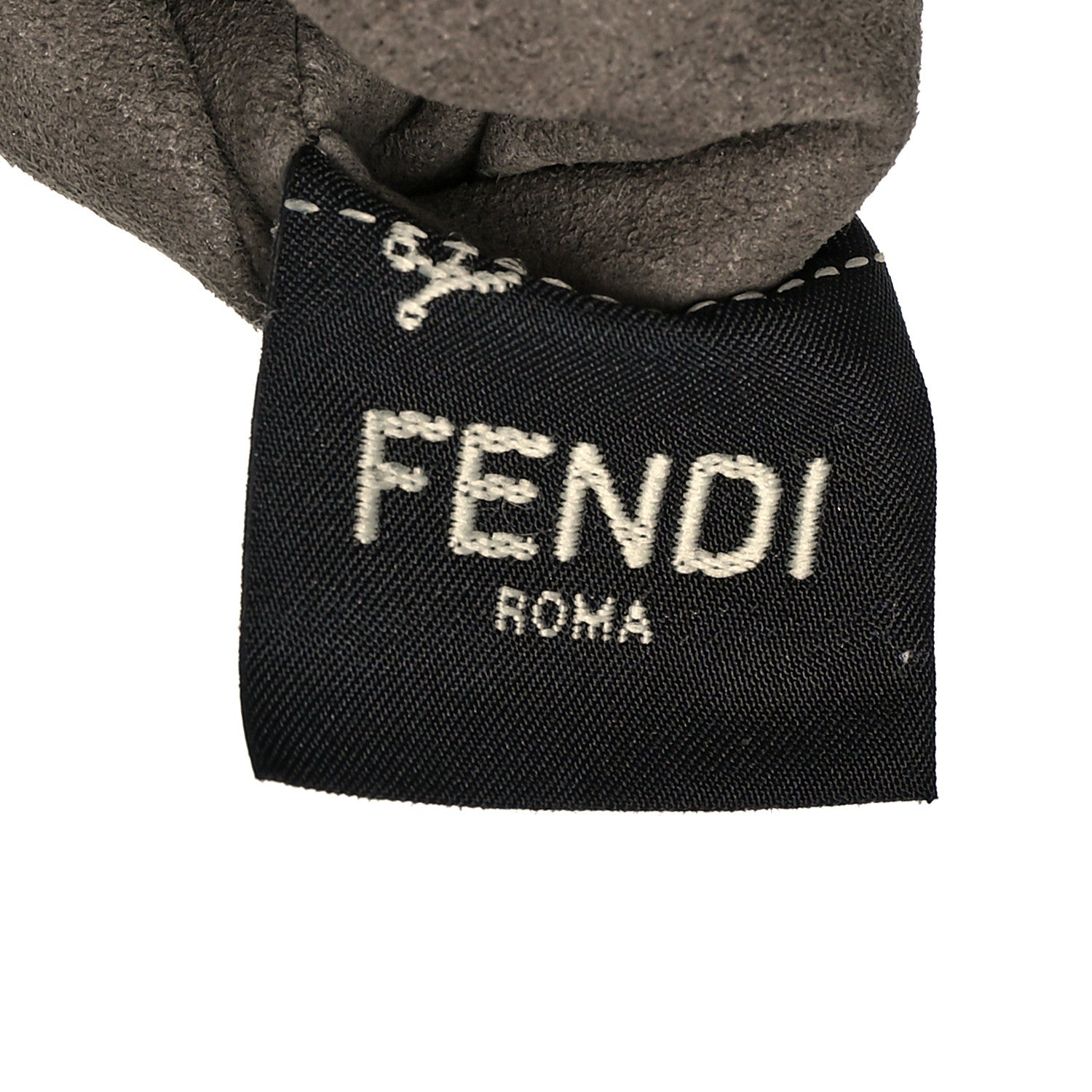Fendi Vitello Liberty F is Fendi Bi-Color FF 1974 Embossed Mini Mon Tresor Bucket Bag Maya Black 7 of 11