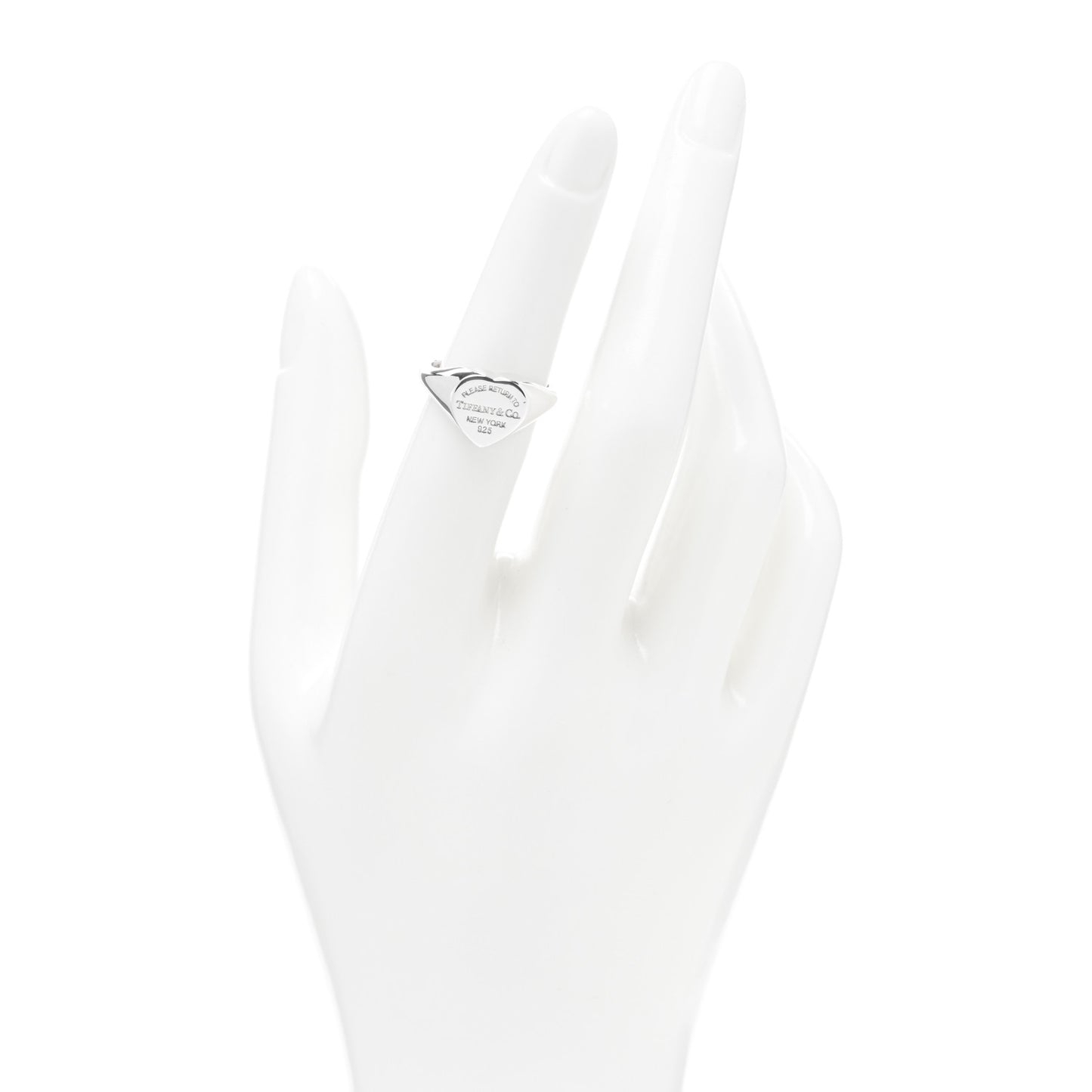 Sterling Silver Return to Tiffany Heart Signet Ring 52 6