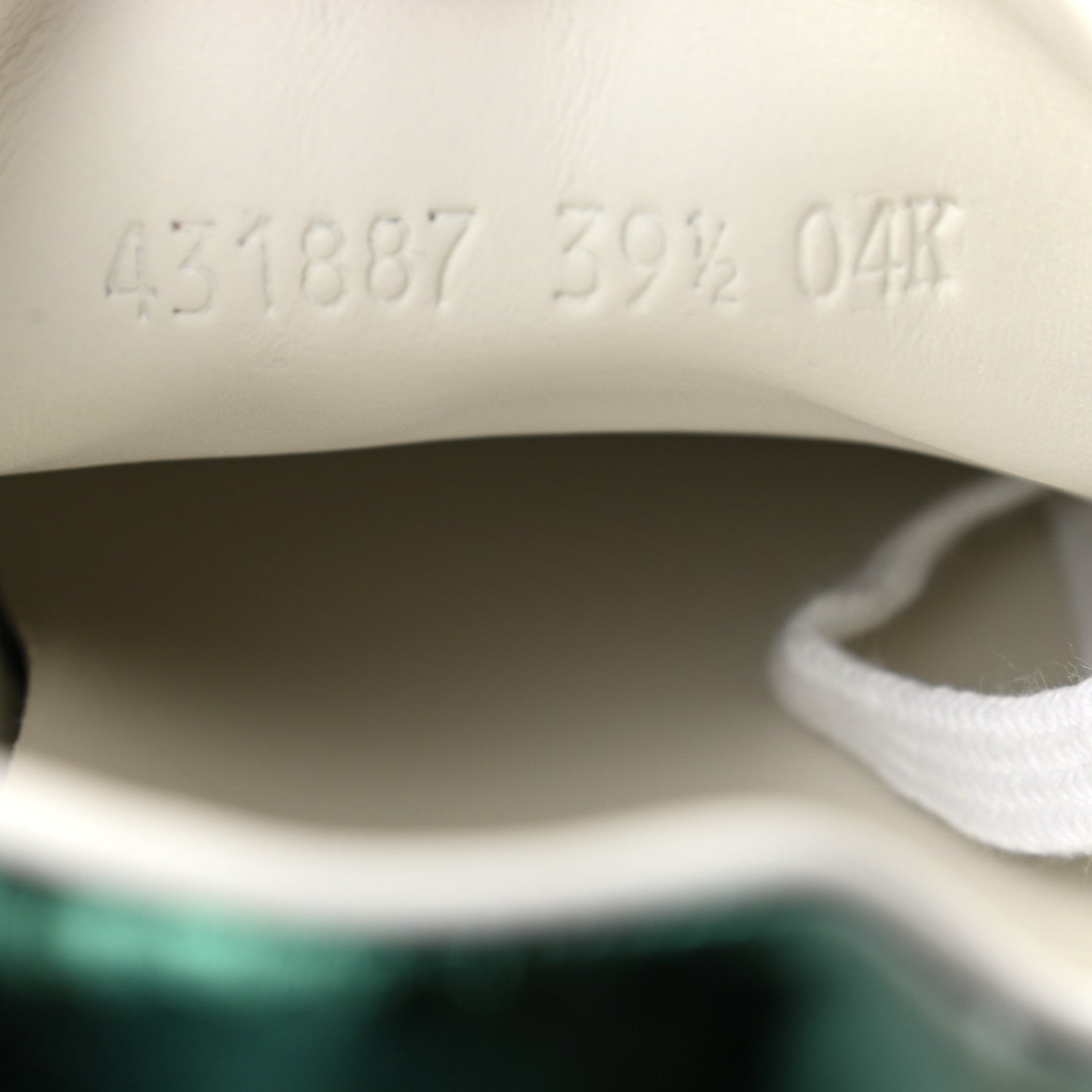 Gucci Calfskin Web Pearl Studded Womens Ace Sneakers 39.5 White 8 of 9
