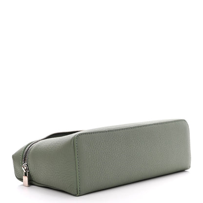Loro Piana Grained Calfskin L19 Extra Pocket Pouch Sage Brush Leaves 4 of 10
