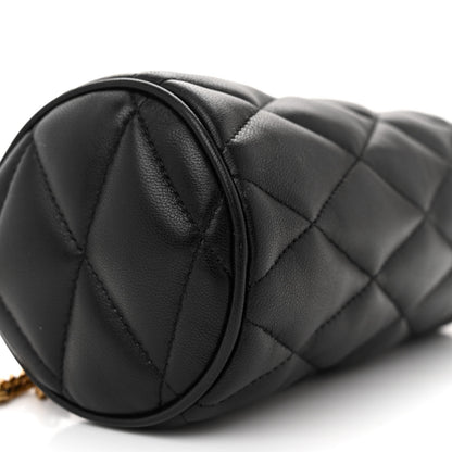 Saint Laurent Lambskin Monogram Mini Sade Tube Bag Black 9 of 12