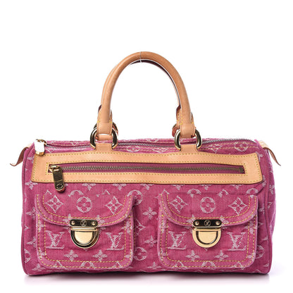 Louis Vuitton Monogram Denim Neo Speedy Fuchsia 1 of 15