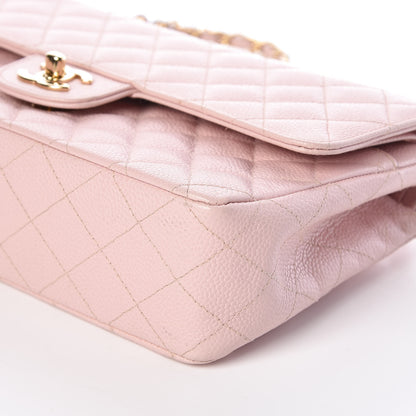 Chanel Caviar Quilted Medium Double Flap Pink 6 of 9