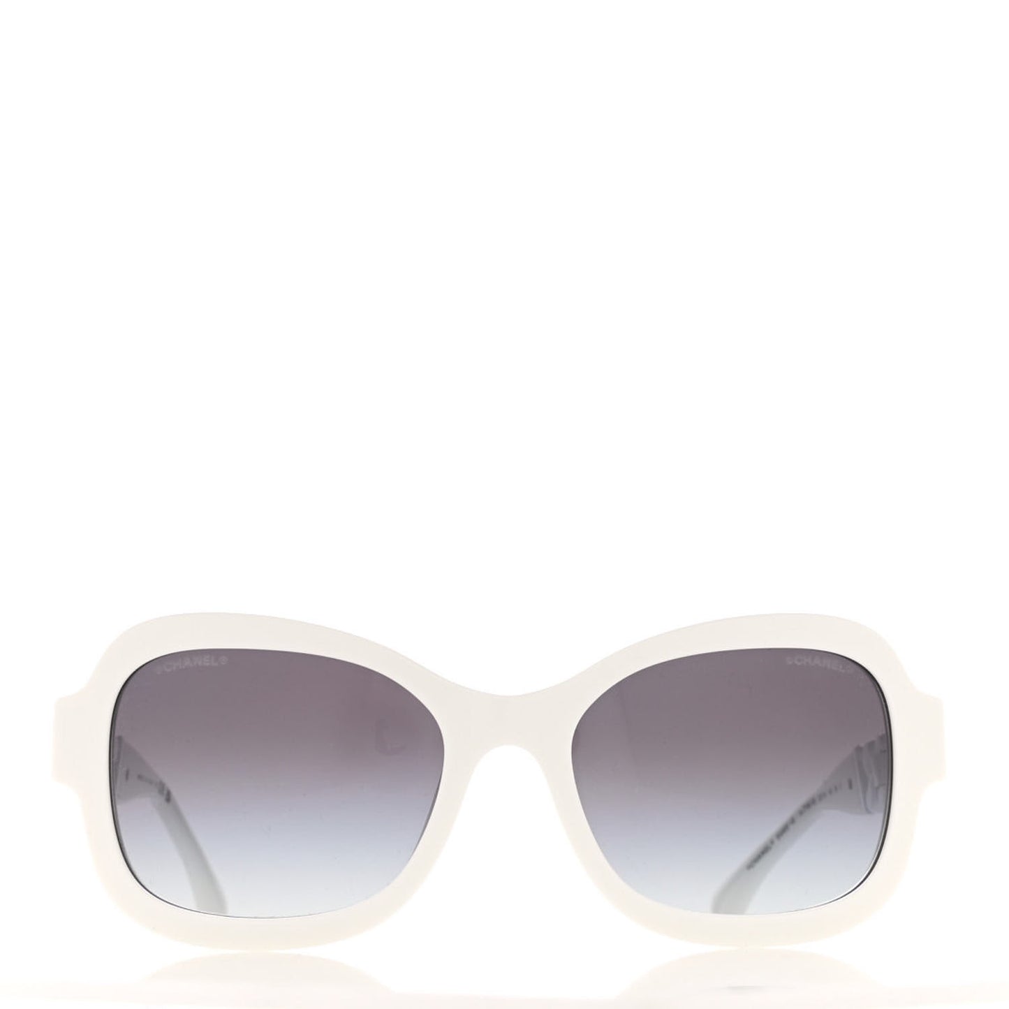 Acetate Chain Sunglasses 5465-Q White