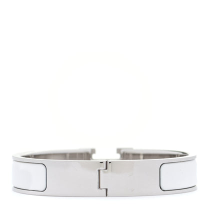 Hermes Enamel Narrow Clic Clac H Bracelet PM White 3 of 6