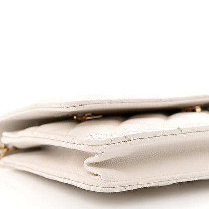 Chanel Caviar Quilted Wallet On Chain WOC White 11 of 13