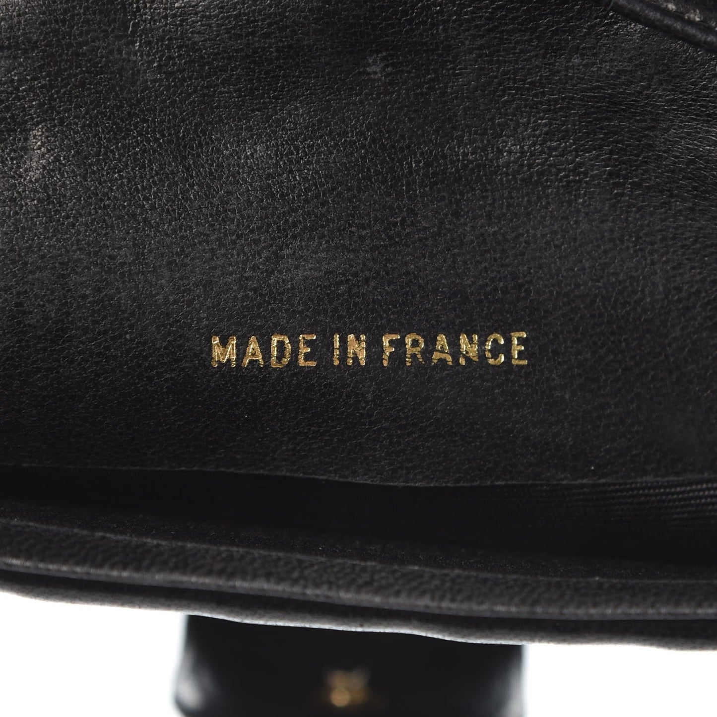 Lambskin Diamond Stitched French Wallet Black