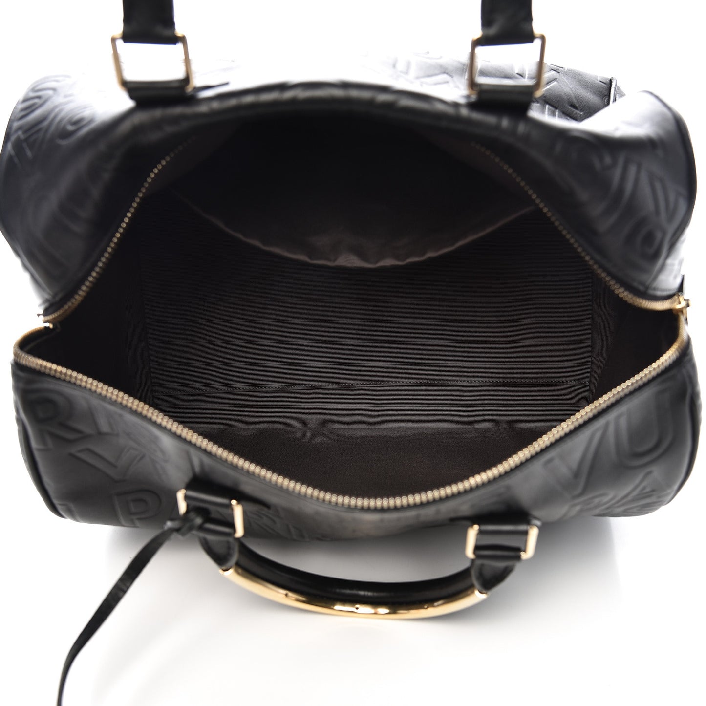 Calfskin Embossed Speedy Cube 30 Black