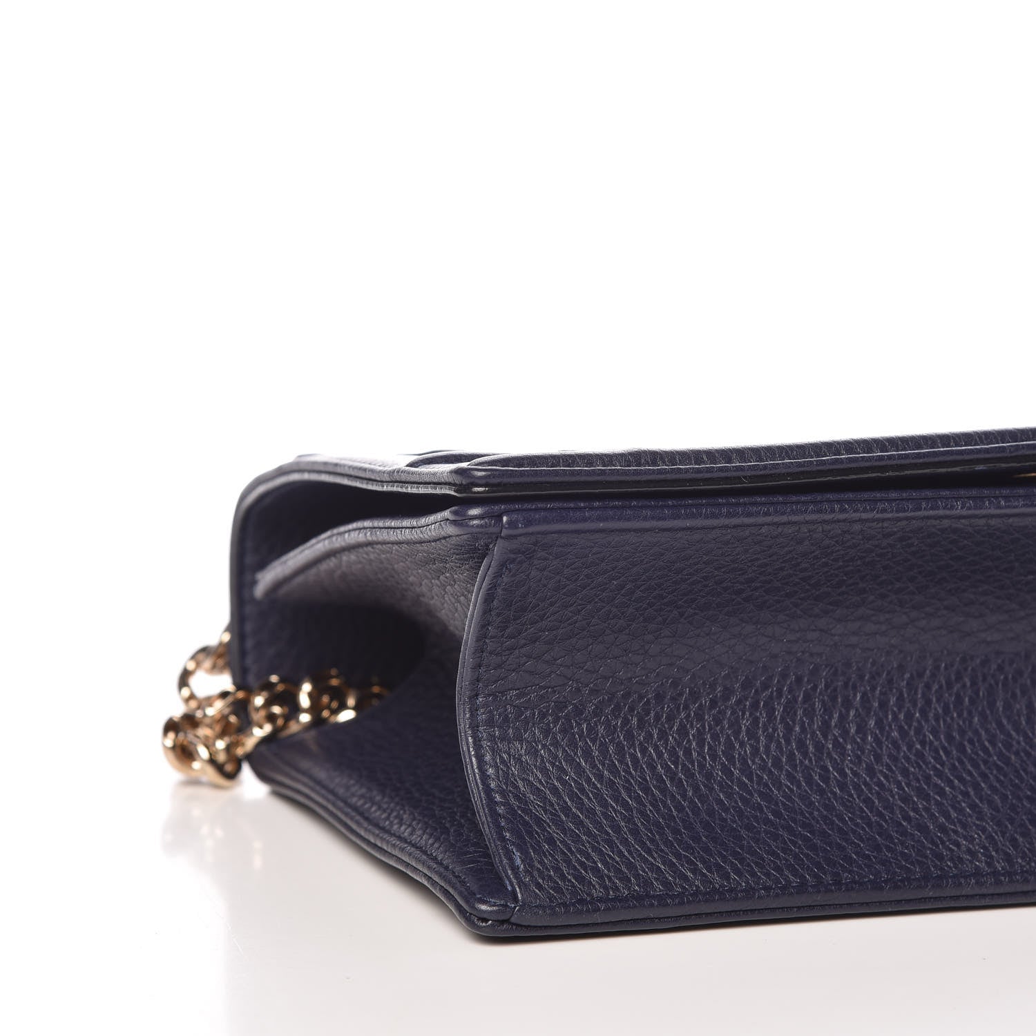 Christian Dior Grained Calfskin Medium Diorama Flap Bag Indigo Blue 10 of 14