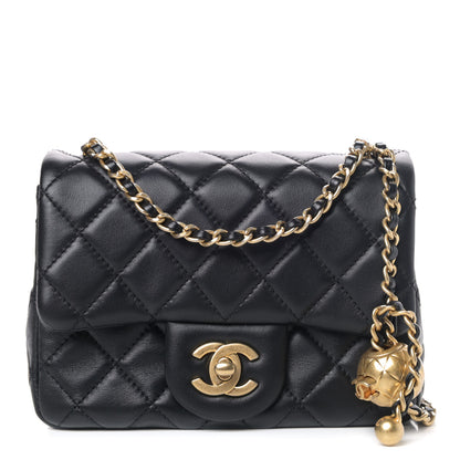 Chanel Lambskin Quilted Mini Pearl Crush Flap Black 1 of 4