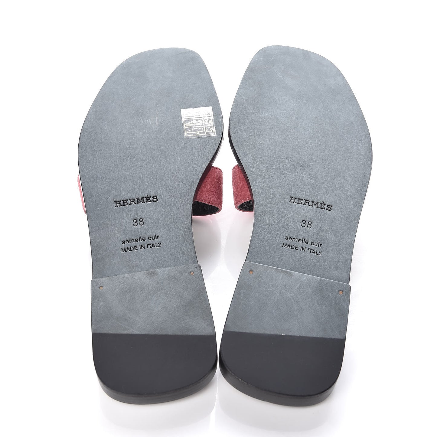 Suede Goatskin Oran Sandals 38 Rose De Venice