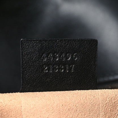 Gucci Calfskin Matelasse Medium GG Marmont Shoulder Bag Black 6 of 8