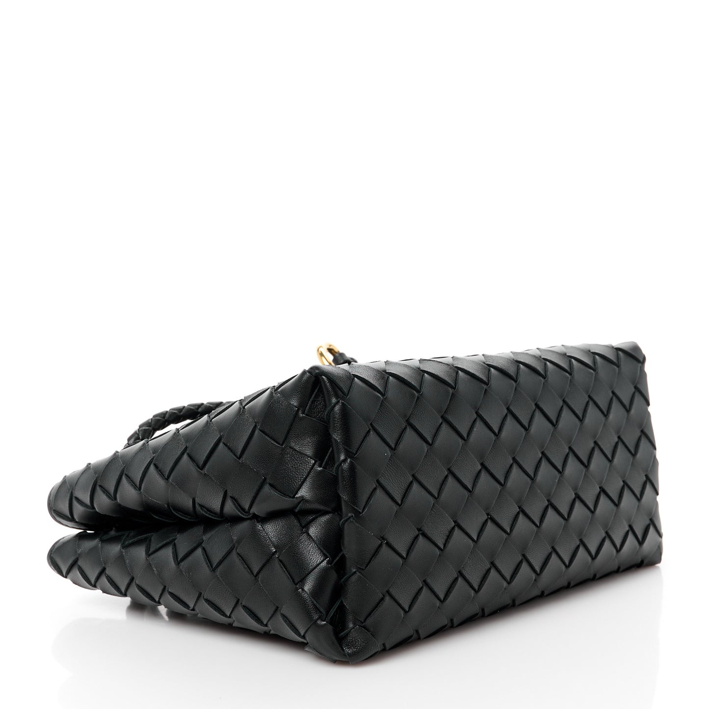 Nappa Intrecciato Small Andiamo Shoulder Bag Black