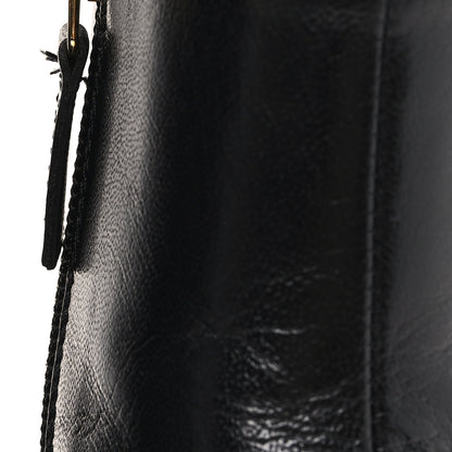 Gucci Goatskin Kitten Chain Horsebit Ankle Boots 37.5 Black 10 of 10