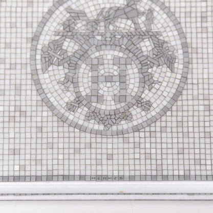 Hermes Porcelain Mosaique Au 24 Sushi Plate Platine 5 of 8