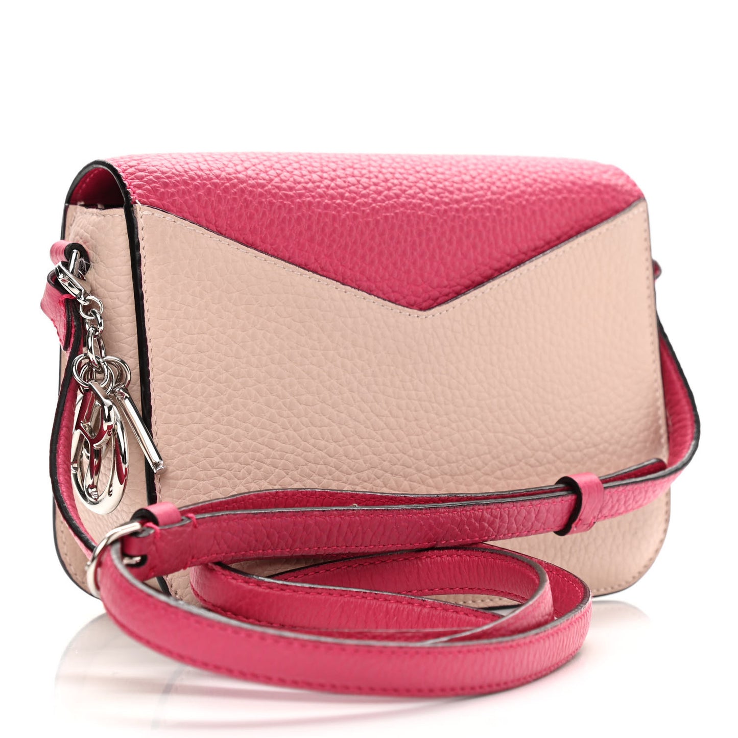 Bullcalf Diorissimo Promenade Envelope Pouch Fuchsia Rose Poudre
