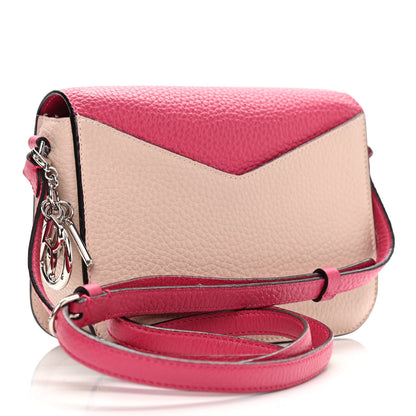 Christian Dior Bullcalf Diorissimo Promenade Envelope Pouch Fuchsia Rose Poudre 3 of 10