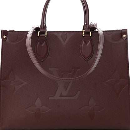 Louis Vuitton Empreinte Monogram Giant Onthego MM Wine 7 of 11
