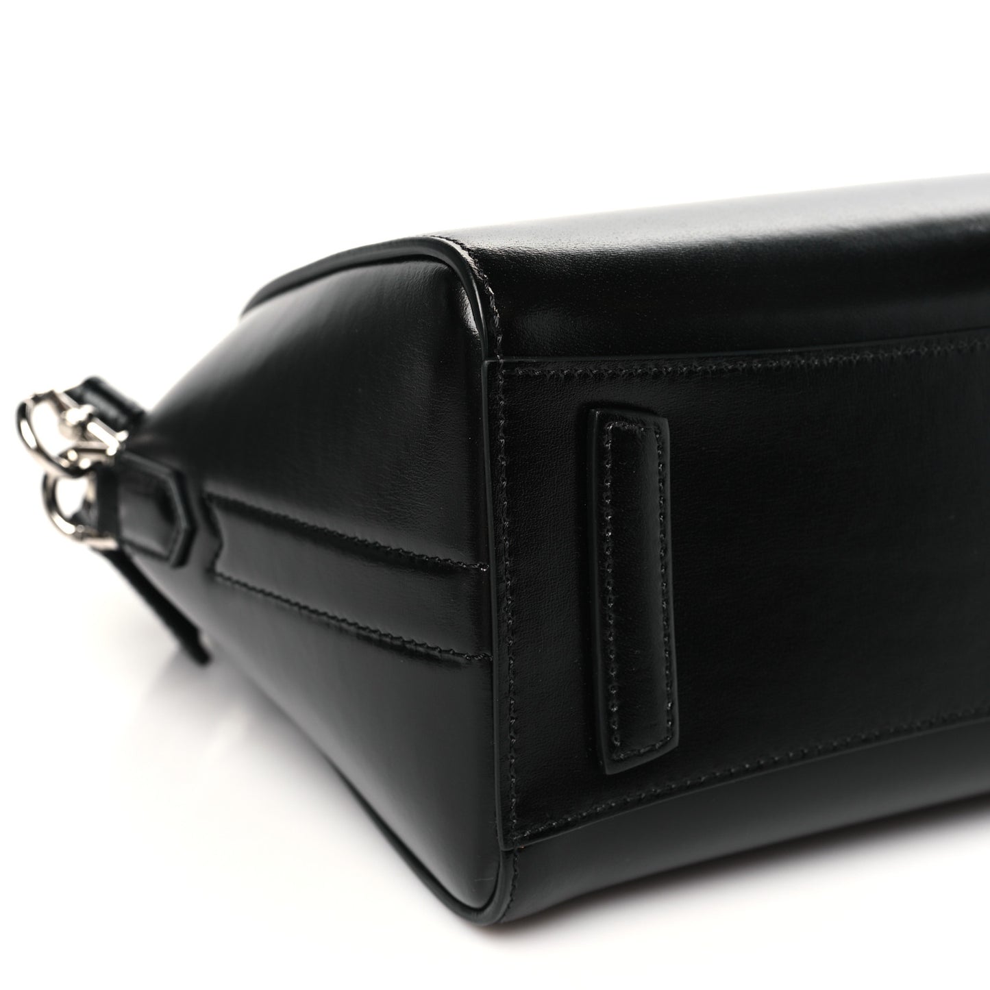 Shiny Lord Calfskin Mini Antigona Black