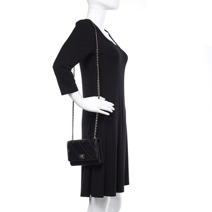 Chanel Lambskin Quilted Trendy CC Wallet On Chain WOC Black 2 of 12