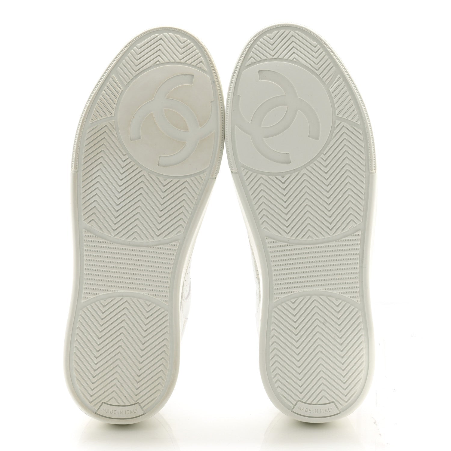 Chanel Calfskin CC Womens Sneakers 36 White 5 of 11