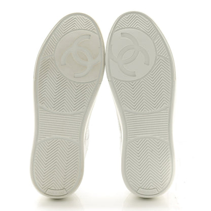 Chanel Calfskin CC Womens Sneakers 36 White 5 of 11