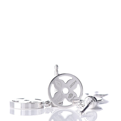 Louis Vuitton 18K White Gold Diamond Idylle Blossom Stud Earrings 6 of 7