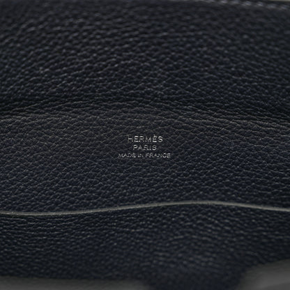 Hermes Togo Videpoches Caban Jaune De Naples Indigo 6 of 8