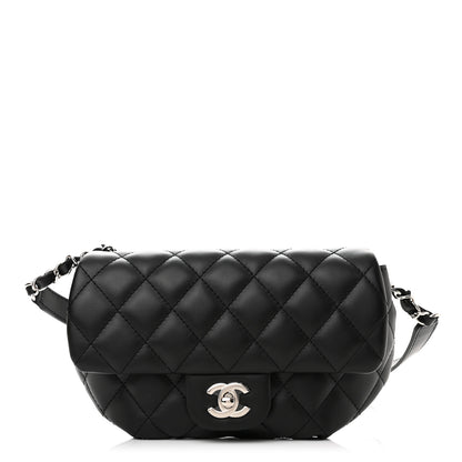 Chanel Calfskin Quilted CC Uniform Flap Belt Bag Black 1 of 12