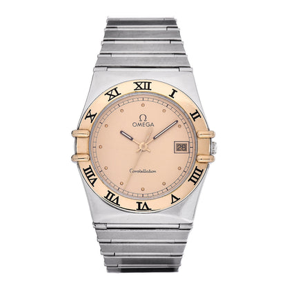 Omega Stainless Steel 18K Yellow Gold 33mm Constellation Quartz Watch Champagne 396.1075 1 of 9