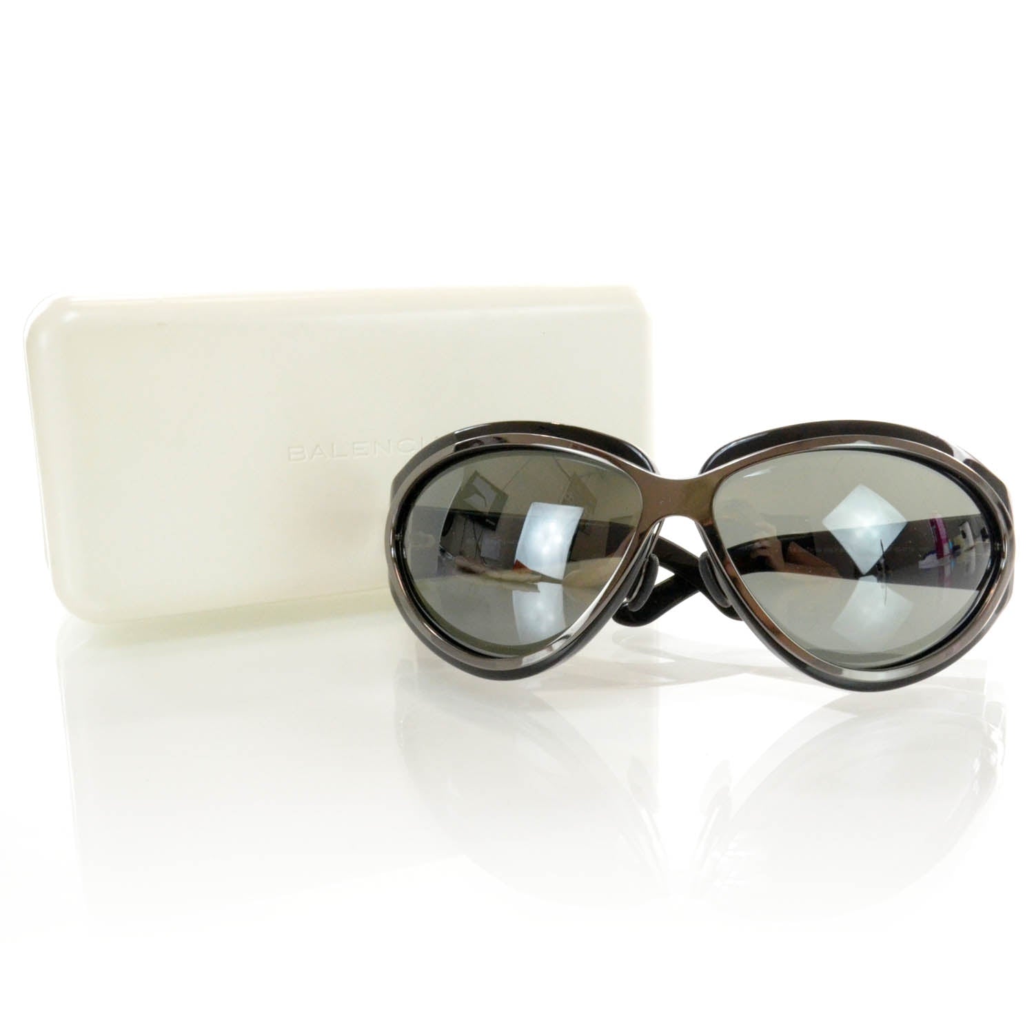 Balenciaga Sunglasses 002NS Black 6 of 6