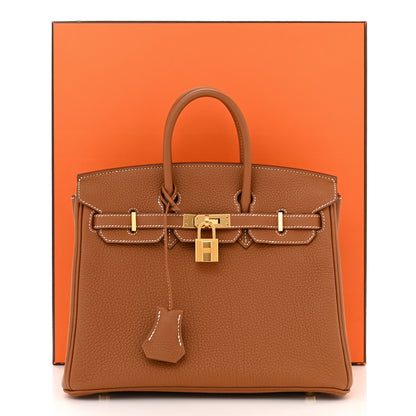 Hermes Togo Birkin 25 Gold 11 of 11