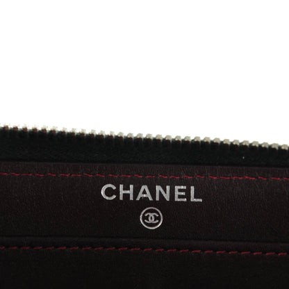Chanel Caviar Quilted Large Gusset Zip Around Wallet Black 6 of 8