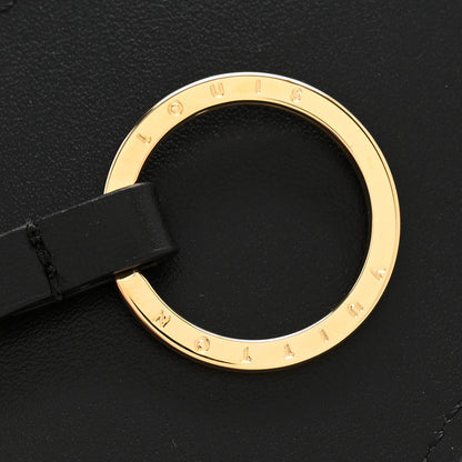 Louis Vuitton Calfskin LV Script Cloche Cles Bag Charm Black 3 of 4