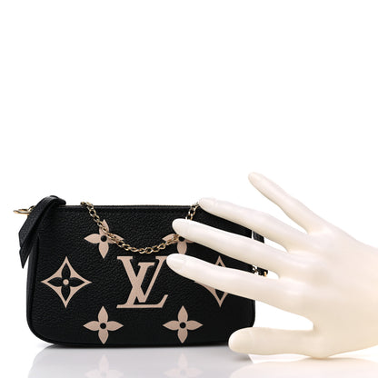Louis Vuitton Empreinte Monogram Giant Mini Pochette Accessories Black 2 of 8