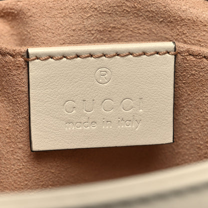 Gucci Calfskin Matelasse Mini GG Marmont Shoulder Bag White 6 of 10