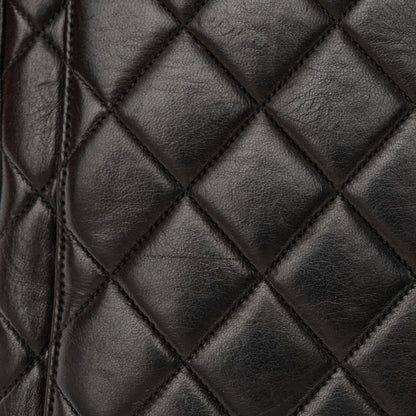 Chanel Lambskin Quilted CC Flap Shoulder Bag Black 12 of 13