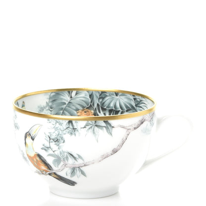 Hermes Porcelain Carnets d'Equateur Tea Cup and Saucer 3 of 11