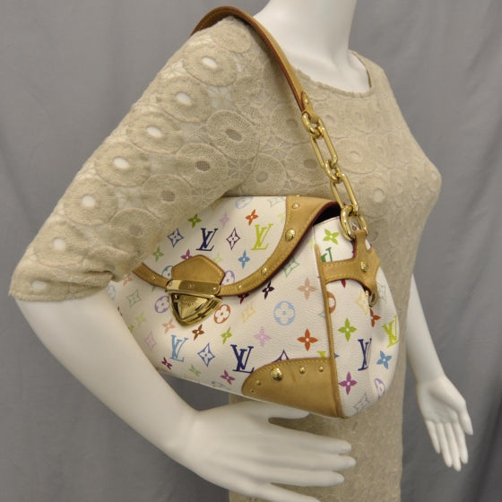 Monogram Multicolor Beverly MM White