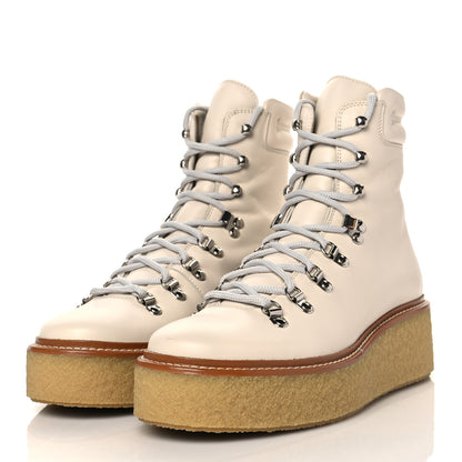 Hermes Calfskin Discovery Ankle Boot 39 White 3 of 8
