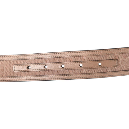 Gucci Calfskin Monogram Lovely Heart GG Belt 85 34 Beige 5 of 6