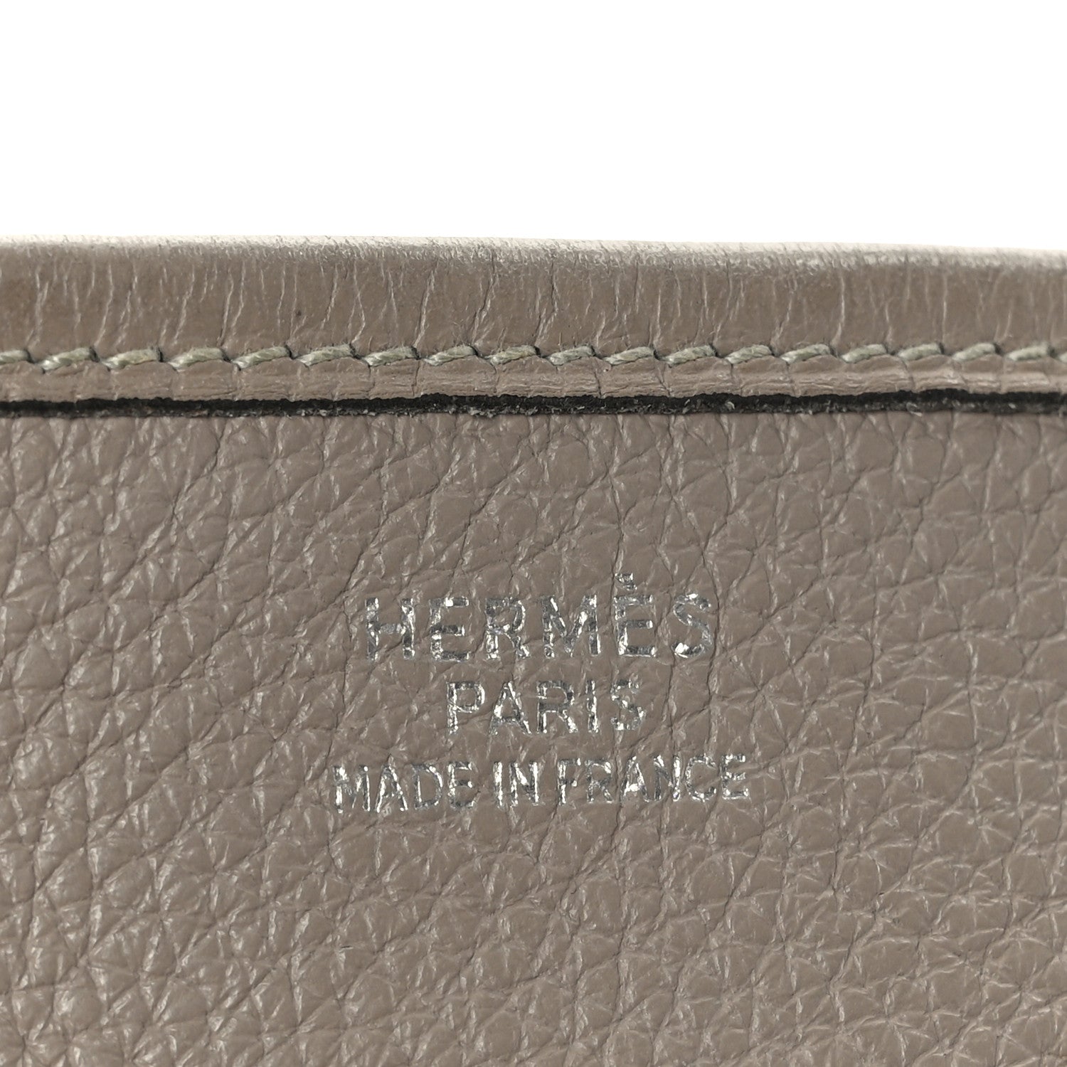 Hermes Taurillon Clemence Evelyne GM Gris Tourterelle 7 of 9