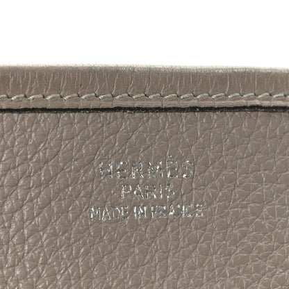 Hermes Taurillon Clemence Evelyne GM Gris Tourterelle 7 of 9