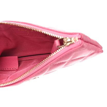 Chanel Caviar Quilted Small Cosmetic Case Pink 5 of 11