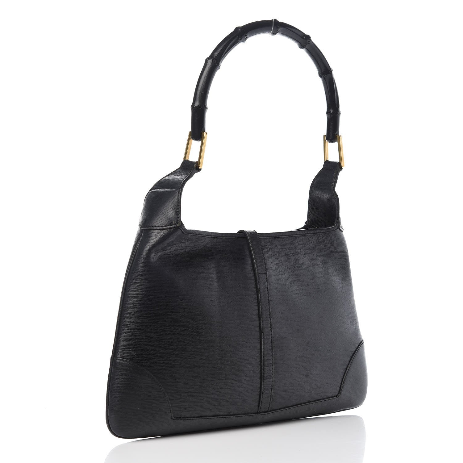 Gucci Calfskin Lobster Clasp Lock Jackie O Hobo Black 3 of 9