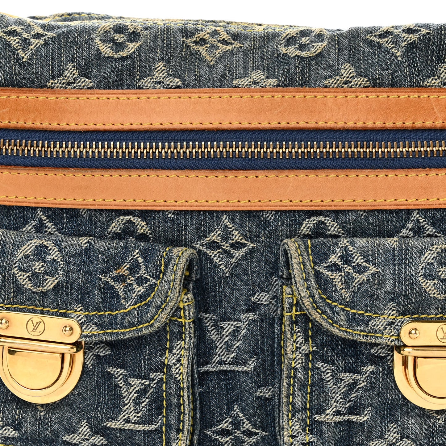 Monogram Denim Baggy PM Blue