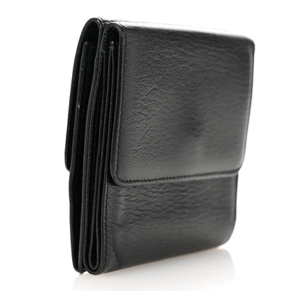 Chanel Goatskin Compact CC Flap Wallet Black 3 of 10