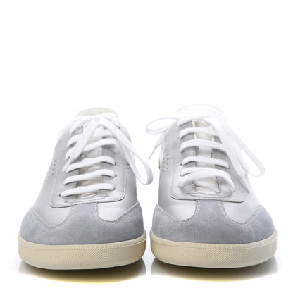 Christian Dior Homme Smooth Calfskin Suede Mens B01 Sneakers 40 Grey Yellow 2 of 9