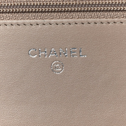 Chanel Vinyl Lipstick Wallet On Chain WOC Beige 6 of 14