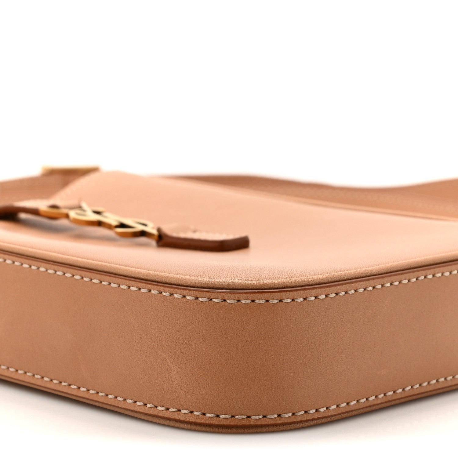Saint Laurent Smooth Calfskin Le 5 A 7 Vertical Hobo Brown Gold 10 of 11